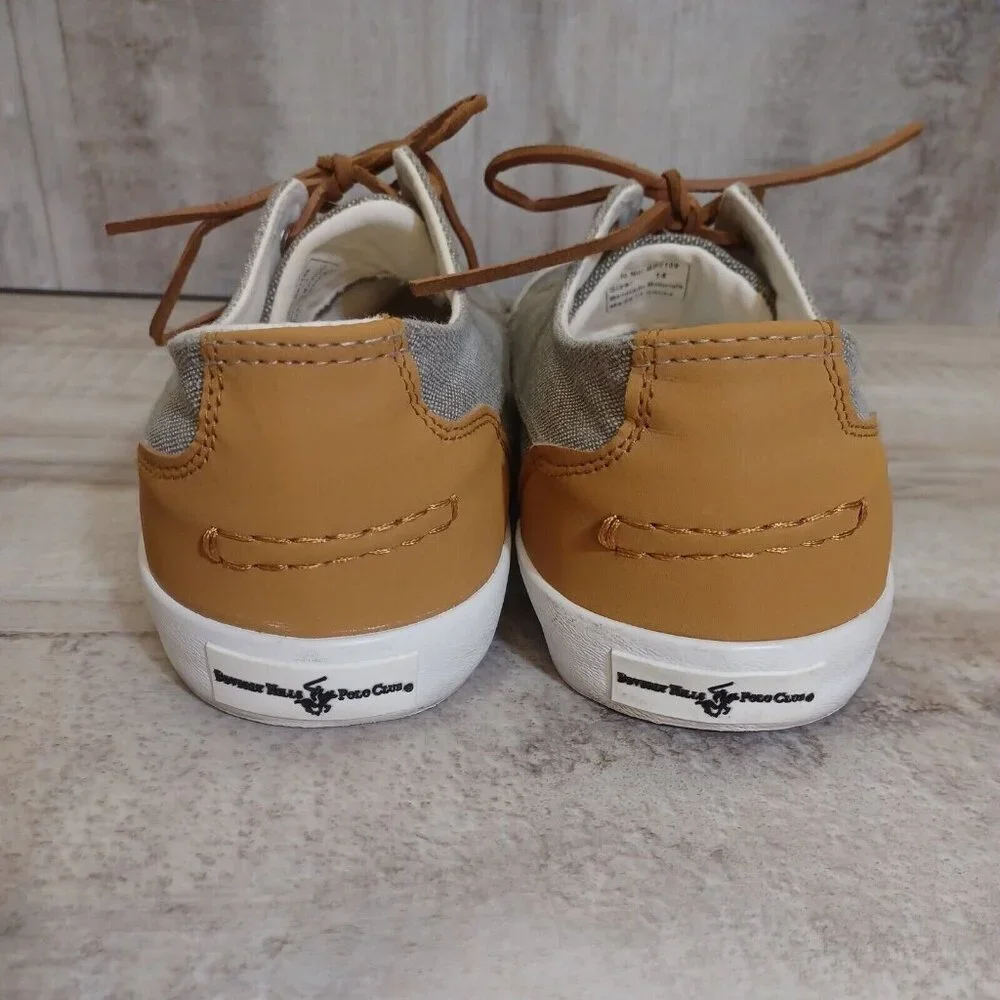 ✅ Mens 14 Beverly Hills Polo Club Boat Dock Shoes Grey Casual Comfort Sneakers - Picture 7 of 12
